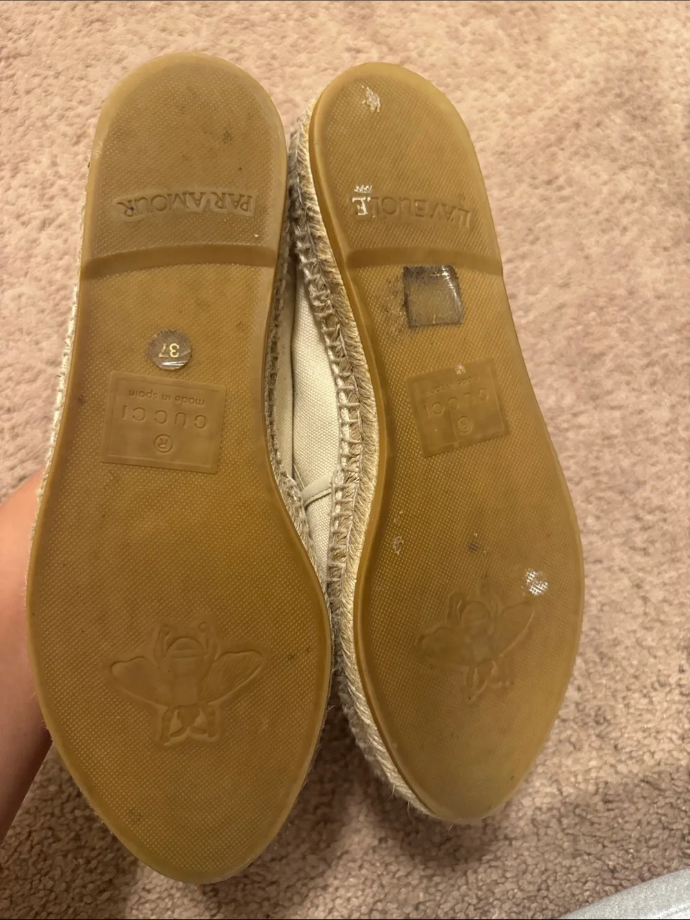 Gucci Natural Canvas Slip-On Espadrilles with Red and Green Web